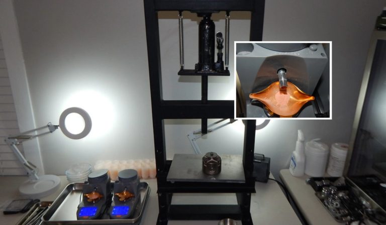 Equipment seized from an illegal home fentanyl lab