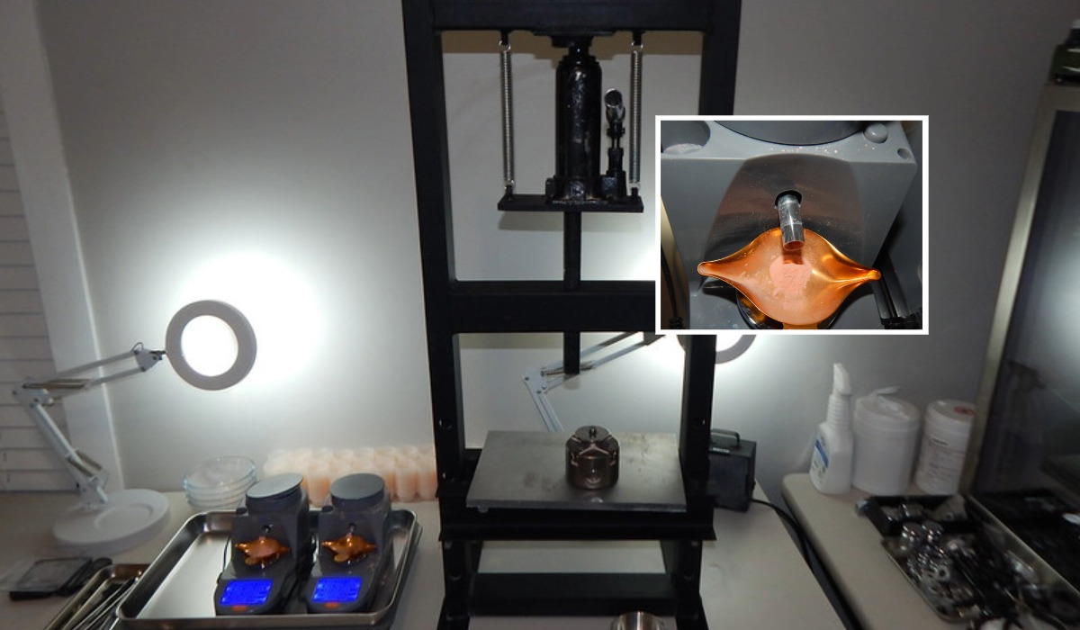 Equipment seized from an illegal home fentanyl lab