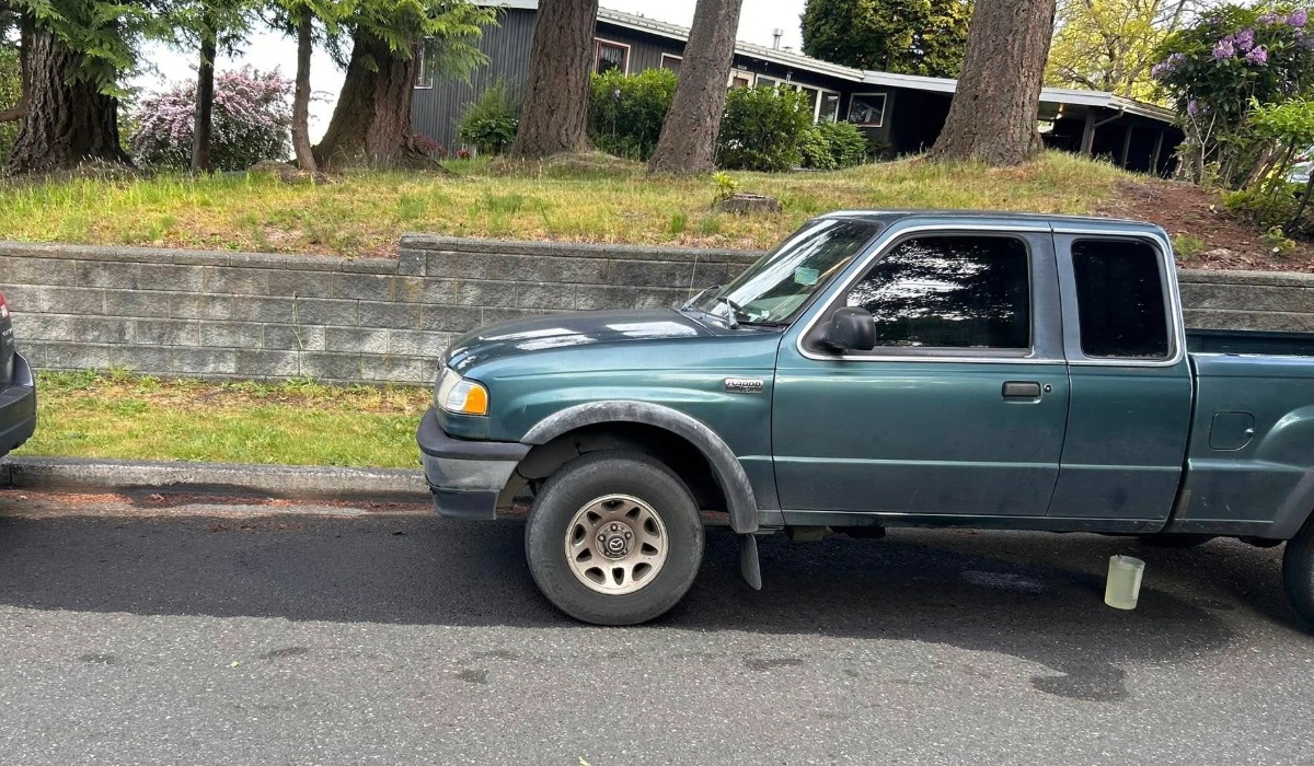 Thieves drilled into this pickup truck’s gas tank overnight and drained a full tank of fuel near Bayview Drive.