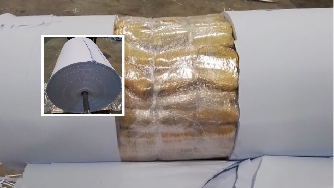 A CBSA opium seizure at Delta's Tsawwassen Container Examination Facility uncovered 520.6 kilograms of opium hidden inside industrial paper rolls.