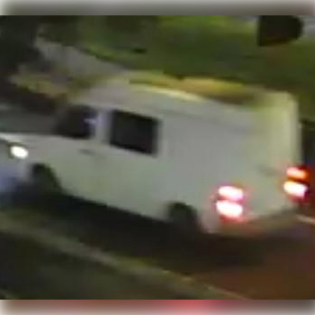 White Sprinter-style van sought in SR 509 fatal hit-and-run — rear three-quarter view