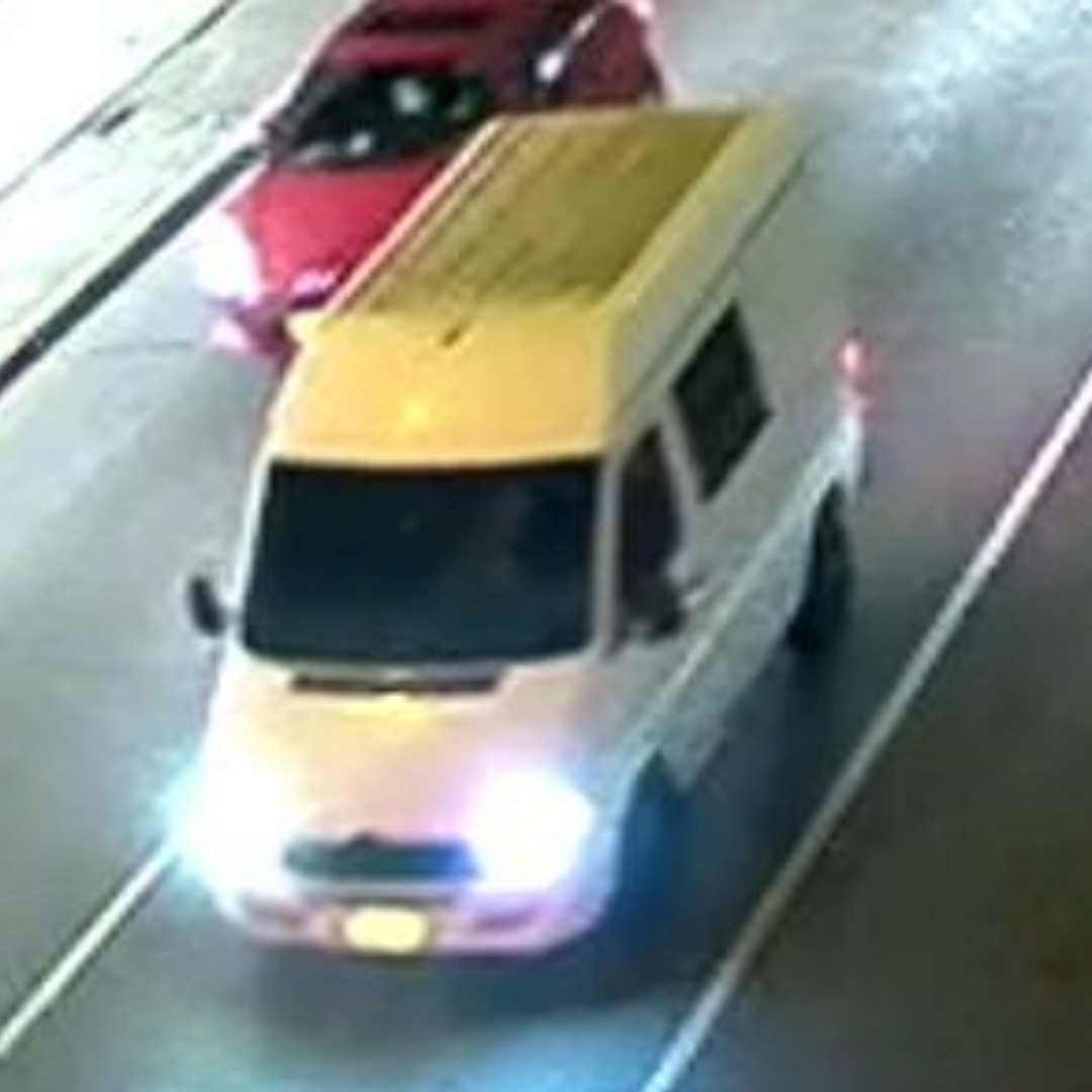 White Sprinter-style van sought in SR 509 fatal hit-and-run — overhead highway view