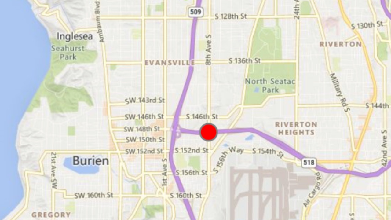 Pedestrian Struck on SR 518 Near Burien Sent to Harborview
