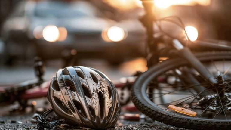 A 52-year-old bicyclist died Saturday night after a vehicle struck him on 23rd Avenue NE, south of Smokey Point near Arlington.