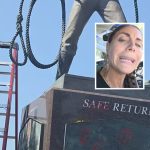 Bellingham police arrested Cara Munoz on malicious mischief, assault and resisting arrest charges after a confrontation at the Fishermen's Memorial.
