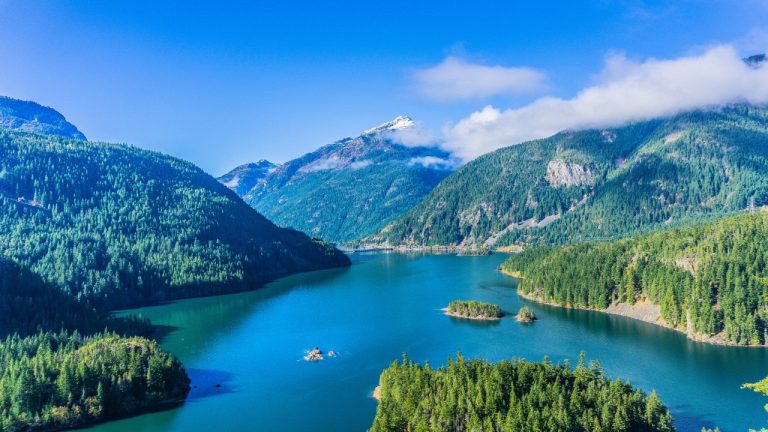 Diablo Lake, the reservoir formed by Seattle City Light's Diablo Dam, is one of three mainstem Skagit River dams the settlement requires the utility to outfit with fish passage.