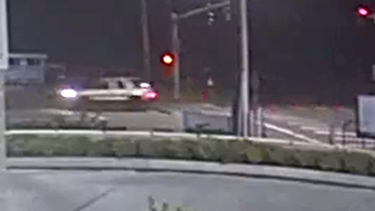 Surveillance footage of the suspect vehicle.