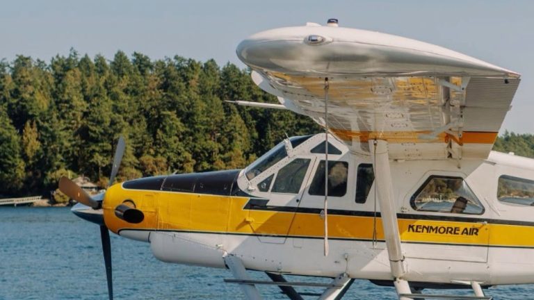 Four people were injured when a Kenmore Air seaplane carrying 10 passengers and a pilot was involved in an accident near Sucia Island Thursday evening.