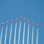 The Canadian Forces Snowbirds fly their CT-114 Tutor jets in formation. The 2026 season will be the team’s final year performing with the historic aircraft before Canada permanently grounds the fleet.