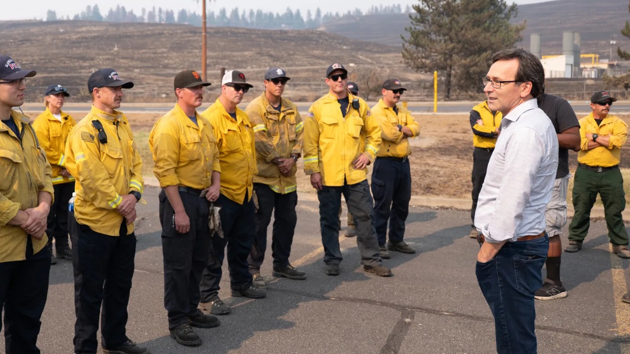 The Old Trails, Fairview and Autumn Lane fires near Spokane are at least 53% contained as Ferguson thanks crews and warns of hidden hazards for residents.
