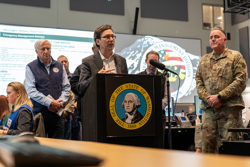 Gov. Bob Ferguson declared a statewide wildfire emergency and issued a Washington burn ban through Sept. 30 as extreme fire weather threatens the state.