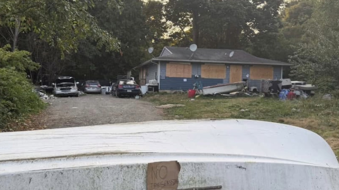 A Lightning Bird Lane residence seized and secured by police following an Aug. 5 warrant service. Photo courtesy of the Lummi Nation Police Department