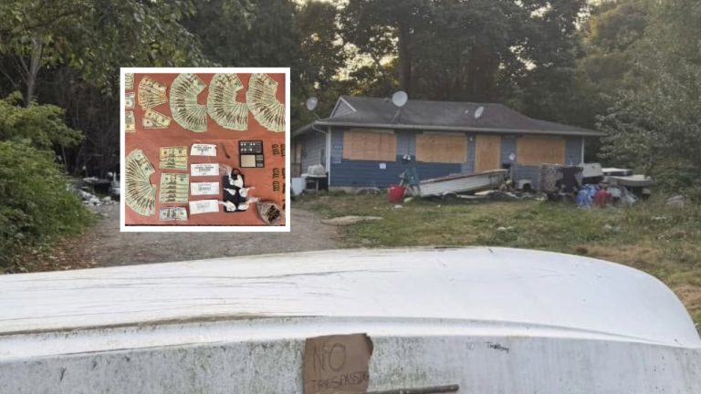Lummi Nation police released images of a Lightning Bird Lane residence and items reportedly seized during an Aug. 5 warrant service, including suspected narcotics, a firearm, ammunition, cash and drug paraphernalia.
