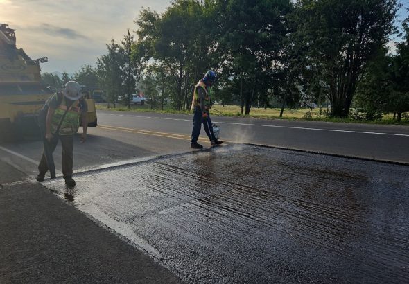 Drivers should expect delays near Nugents Corner Monday as WSDOT crews finish paving SR 9 near the SR 9/SR 542 roundabout.