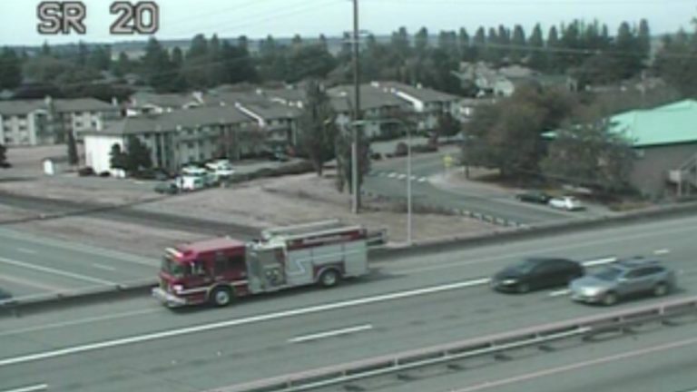 A collision is partially blocking the I-5 southbound off-ramp to SR 20 near Burlington, causing delays for drivers headed toward Anacortes.
