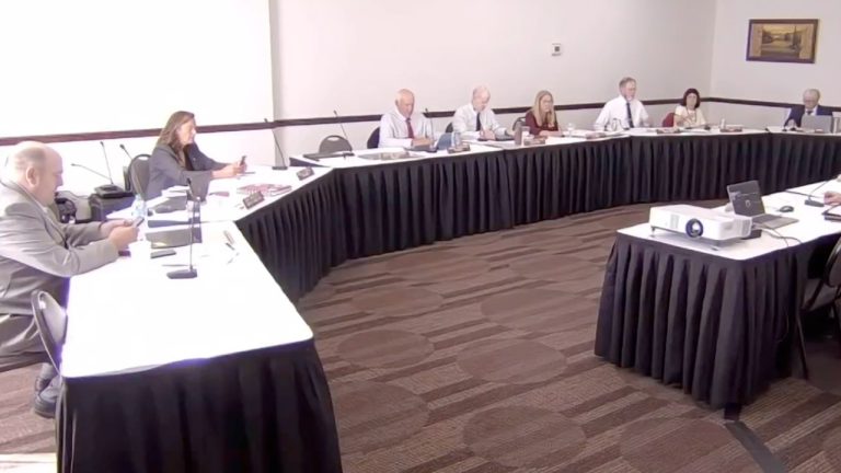 A WDFW Commission investigation found secret meetings, missing public records and private coordination on policy, motions and votes. Commision members are seen here as meet to discuss wildlife management.