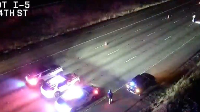 A 33-year-old Seattle woman died after climbing out of a moving vehicle on I-5 near Federal Way, where a second vehicle struck her, WSP said.