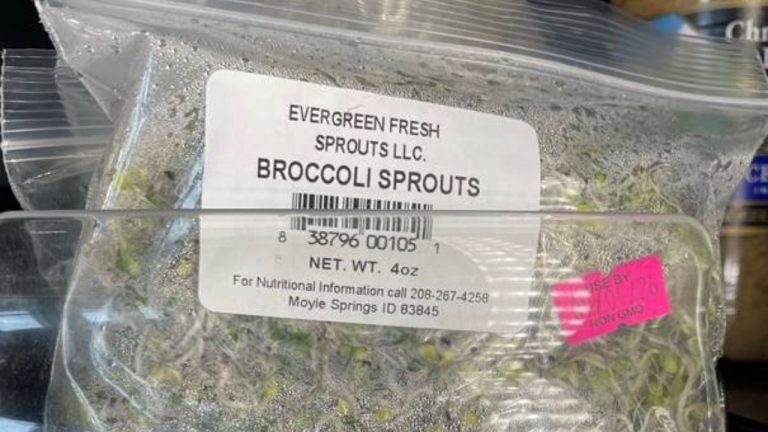 Three Whatcom County residents contracted Salmonella linked to broccoli sprouts from Evergreen Fresh Sprouts, part of a 13-case Washington outbreak.