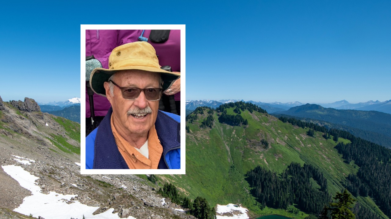 The Skagit County Sheriff's Office released this photo of the 78-year-old man, last seen wearing the same yellow hat, who went missing on the Sauk Mountain Trail Thursday.