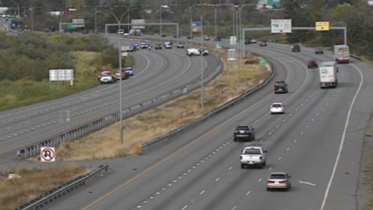 Southbound SR 167 lanes remained closed near the crash scene while emergency vehicles worked the fatal collision.