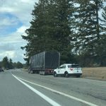 Washington State Patrol pulls over a semi on Wednesday as they will also join a multistate One More Stop Patrol this weekend to honor fallen Trooper Christopher Gadd.