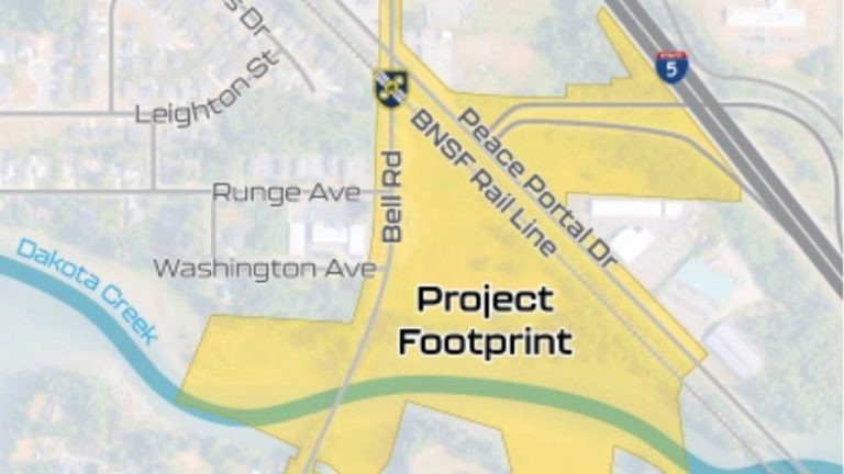 Blaine secured $66 million in federal funding through the Railroad Crossing Elimination Grant Program to build the Bell Road overpass over BNSF tracks.