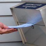 Law enforcement intercepted a letter containing white powder addressed to Washington's Secretary of State elections division Thursday.
